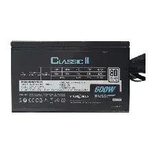 MICRONICS CLASSIC II 600W 80 PLUS POWER SUPPLY